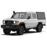 Hardtop Explorer noir lisse Toyota Land Cruiser 79 double cabine 1999+ Alu-Cab